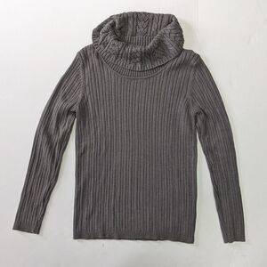 Women's Croft & Barrow® Ribbed Cowl Neck Sweater